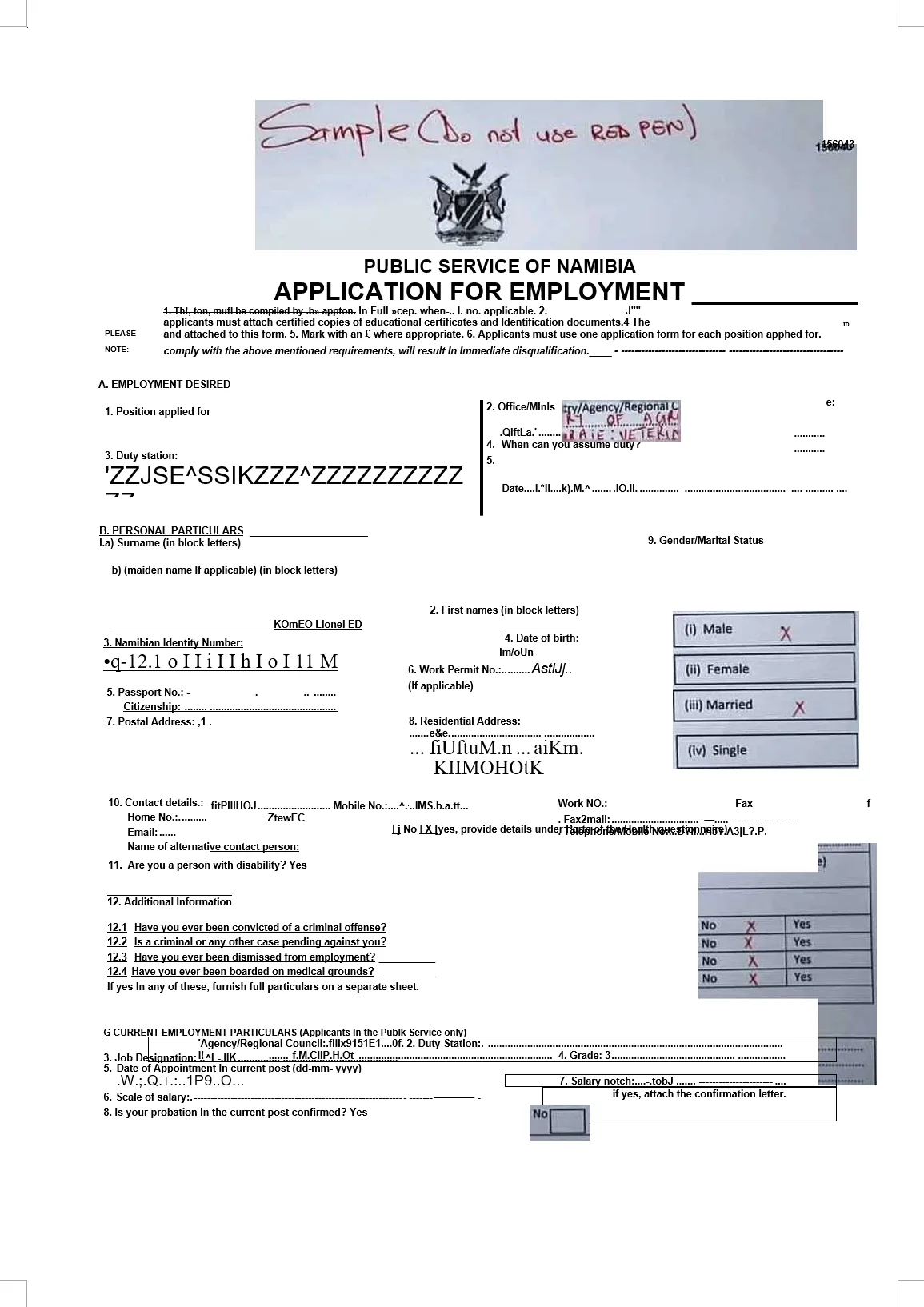 The desktop OCR result, as shown in Word